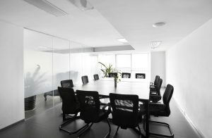 Business Conference room designated for high level consulting deals